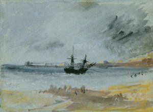 Barco encallado, Brighton, 1830